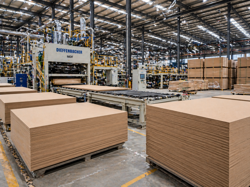 mdf boards for furniture manufacturing and interior applications with smooth surface