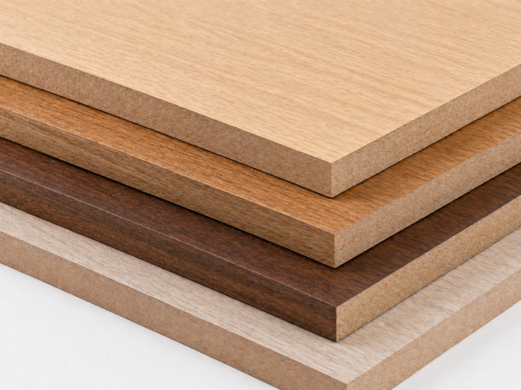 veneered mdf board with natural wood finish for furniture and decoration